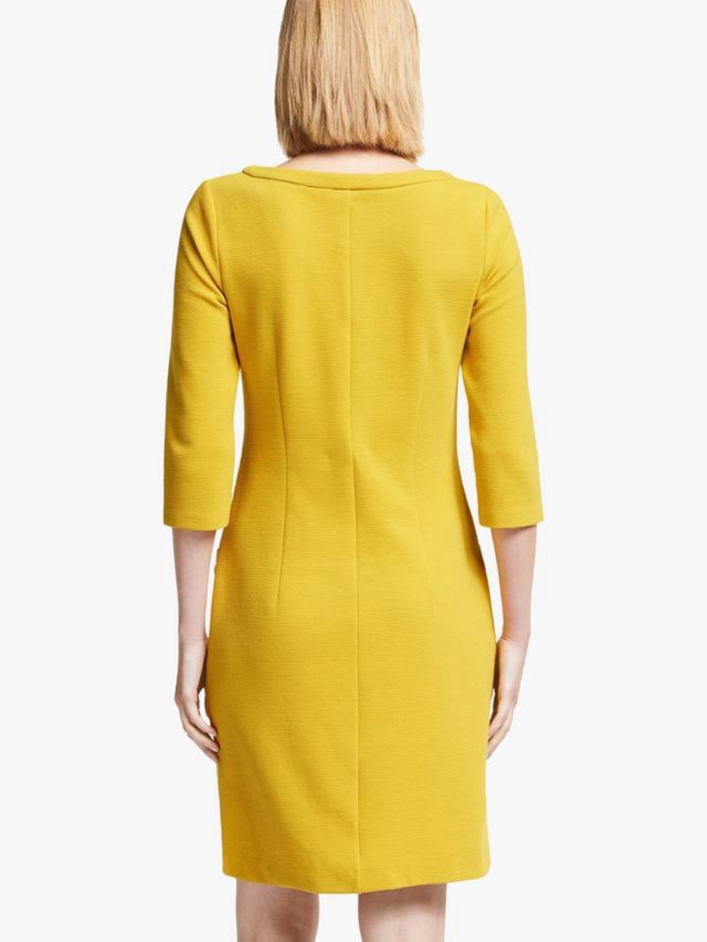 Boden Jasmine Ottoman Dress, Saffron 10L - Picture 3 of 11